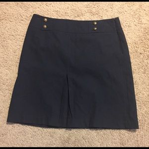 Talbots Navy blue skirt